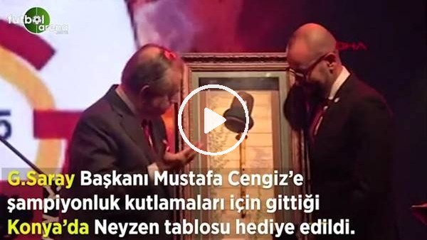 Mustafa Cengiz'e Konya'da Neyzen tablosu hediye edildi