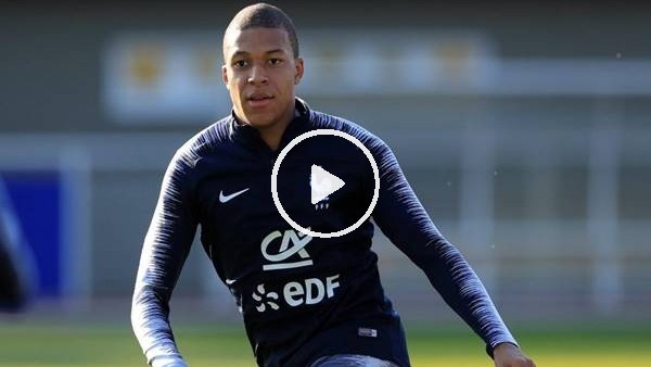 Mbappe'den antrenmanda şık goller