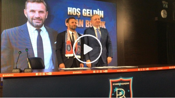 Başakşehir, Okan Buruk için imza töreni düzenledi
