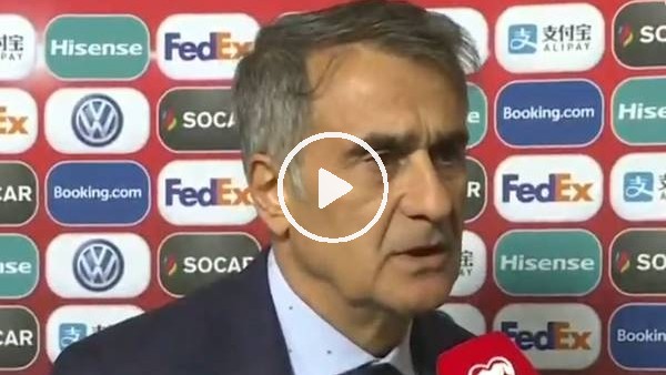 Şenol Güneş'in İzlanda maçı sonrası açıklamaları