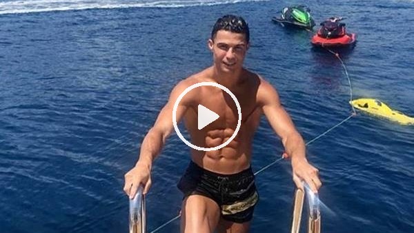 Cristiano Ronaldo'nun tatil keyfi