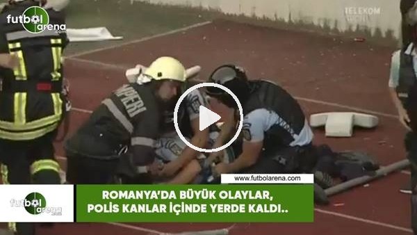 Romanya'da büyük olaylar! Polis kanlar içinde yerde kaldı..