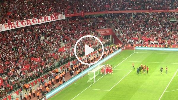 Konya'da maç sonu mehter marşı