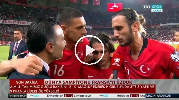 Merih Demiral, Abdülkadir Ömür ve Yusuf Yazıcı'nın maçın ardından açıklamaları
