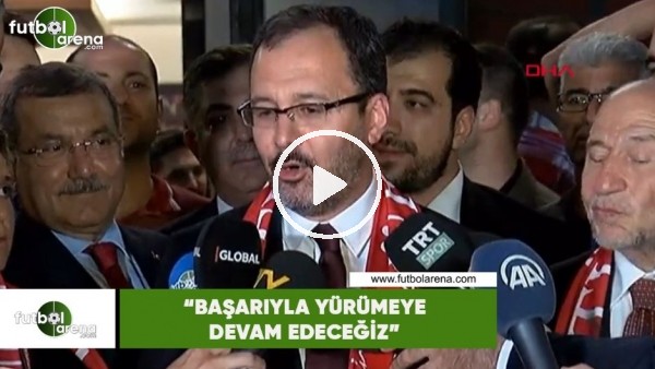 Bakan Kasapoğlu: "Başarıyla yürümeye devam edeceğiz"