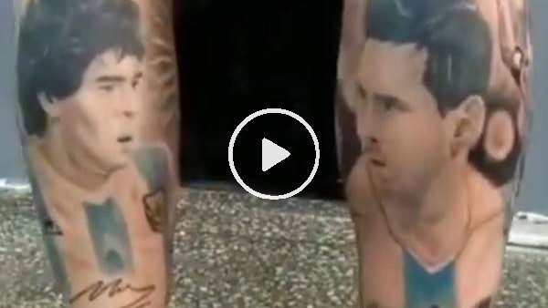 Hangi dövme daha güzel? Messi mi, Maradona mı?