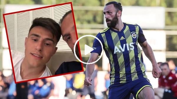 Vedat Muriqi ve Eljif Elmas'ın keyifli anları