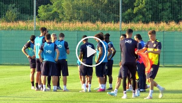 Fenerbahçeli futbolcuları sıcak hava terletti
