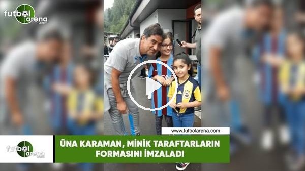 Ünal Karaman, minik taraftarların formasını imzaladı