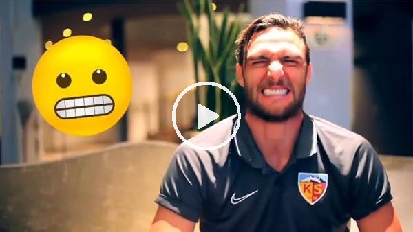 Kayserisporlu futbolcular emojileri gerçek hayata uyarladı