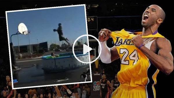 Kobe Bryant, yılan dolu havuz üzerinden smaç bastı
