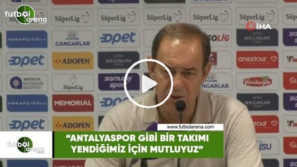 Yücel İldiz: "Antalyaspor gibi zor bir takımı yendiğimiz için mutluyuz"