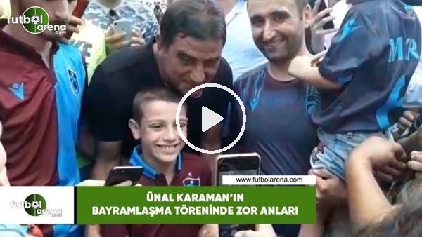 Ünal Karaman'ın bayramlaşma töreninde zor anları