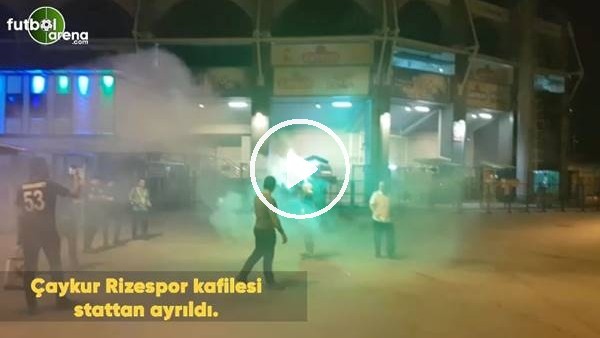 Çaykur Rizespor kafilesi stattan ayrıldı