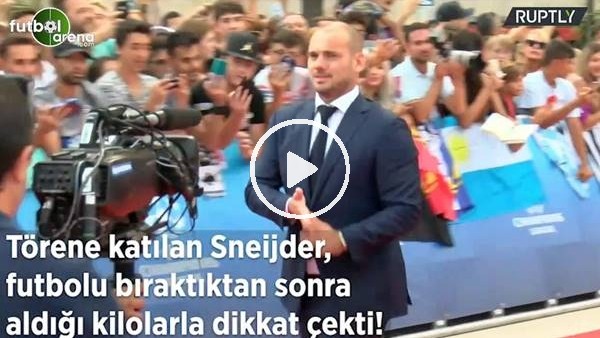 Sneijder, aldığı kilolarla dikkat çekti!