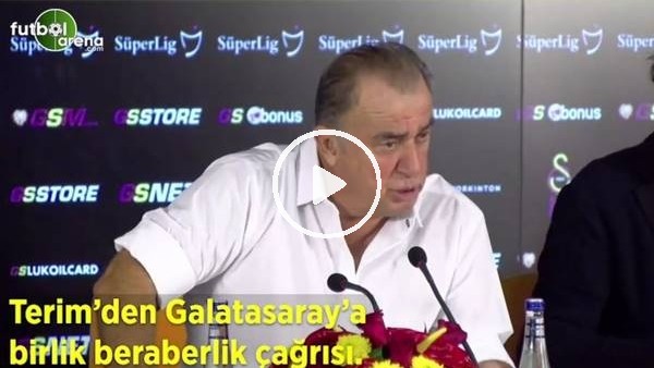 Fatih Terim'den Galatasaray'a birlik ve beraberlik çağrısı