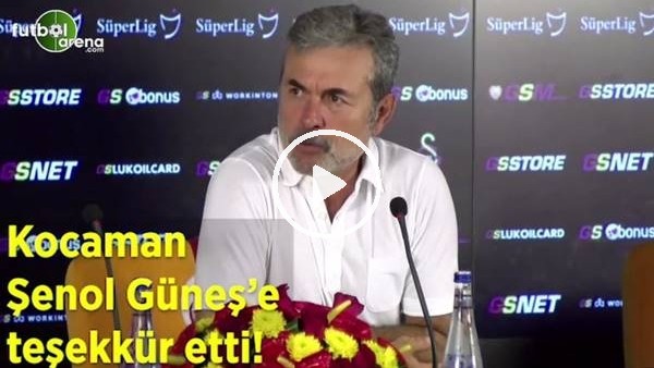 Aykut Kocaman, Şenol Güneş'e teşekkür etti