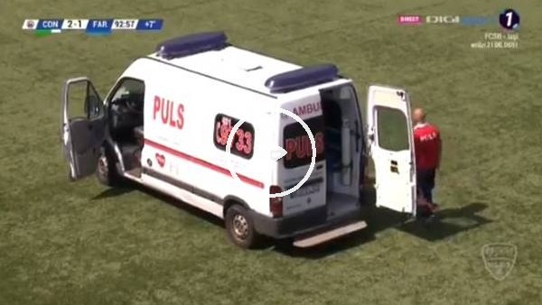 Romanya'daki maçta ambulans şoförü ortadan kaybolursa...