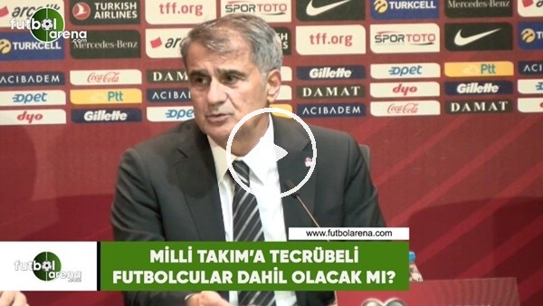 Milli Takım'a tecrübeli futbolcular dahil olacak mı?