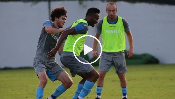 Trabzonspor hazırlıklarını basına açık sürdürdü