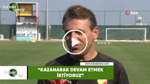 Tamer Tuna: "Kazanarak devam etmek istiyoruz"