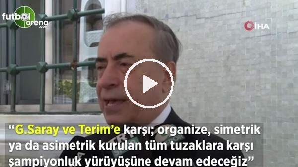 Mustaa Cengiz: "Galatasaray'a kurulan tüm tuzaklara karşı şampiyonluk yürüyüşüne devam edeceğiz"