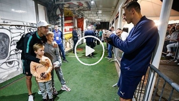 Matic çocuklarının Ronaldo ile fotoğrafını çekti