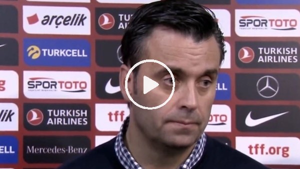 Koldo Alverez: "Oyuncularımı tebrik ediyorum"