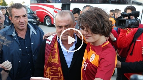 Galatasaray kafilesine Malatya'da coşkulu karşılama