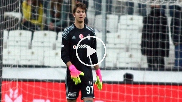 Beşiktaş'ın genç kalecisi Utku'nun kurtardığı penaltı