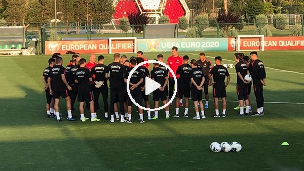 Milliler ilk idmanını yaptı