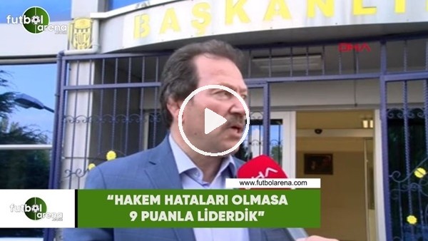 Mehmet Yiğiner: "Hakem hataları olmasa liderdik"