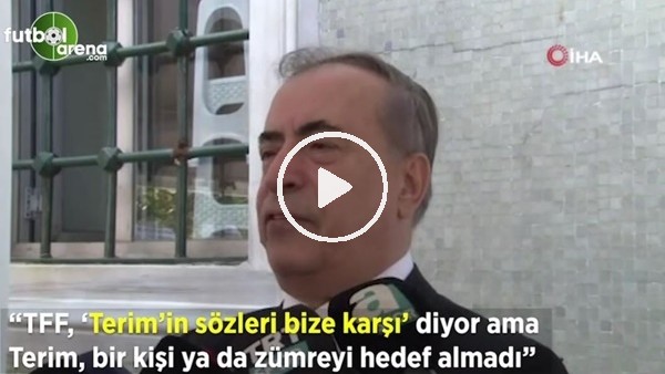 Mustafa Cengiz: "TFF,  'Fatih Terim'in sözleri bize karşı' diyor ama Terim, bir kişi ya da zümreyi hedef almadı"