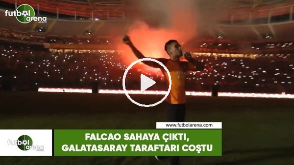 Falcao sahaya çıktı, Galatasaray taraftarı coştu