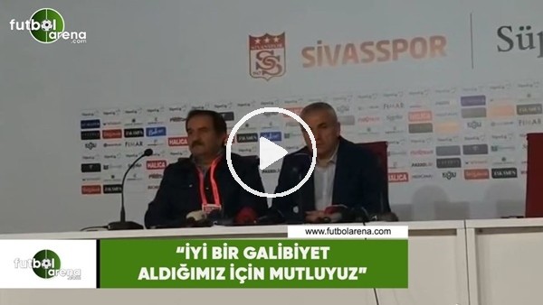 Rıza Çalımbay: "İyi bir galibiyet aldığımız için mutluyuz"