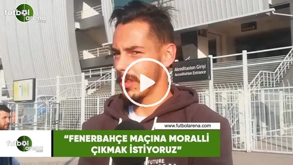Yasir Subaşı: "Fenerbahçe maçına moralli çıkmak istiyoruz"