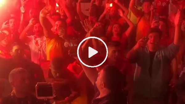 Galatasaray'a Başkent'te coşkulu karşılama