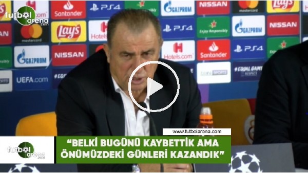 Fatih Terim: "Belki bugünü kaybettik ama önümüzdeki günleri kazandık"