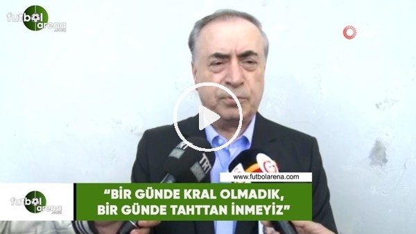 Mustafa Cengiz: "Bir günde kral olmadık, bir günde Galatasaray tahttan inmez"
