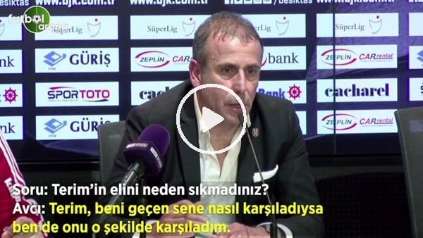 Abdullah Avcı: "Fatih Terim geçen sene nasıl karşıladıysa bende  onu o şekilde karşıladım"