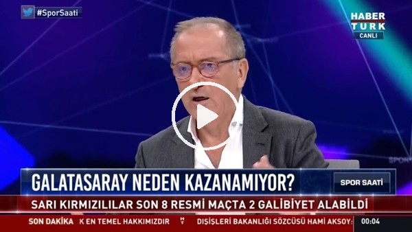 Fatih Altaylı: "Fatih Terim'in aklı sahada değil"
