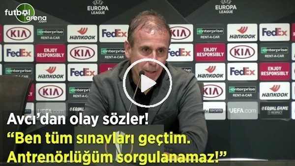 Abdullah Avcı: "Ben tüm sınavları geçtim, antrenörlüğüm sorgulanamaz!"