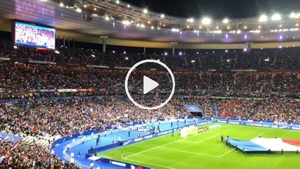 Fransa - Türkiye maçında atmosfer