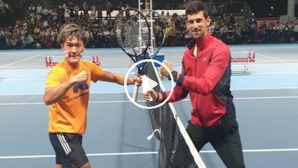 Japon tenisçinin Djokovic hayali gerçek oldu
