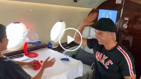 Cristiano Ronaldo ve oğlunun keyifli anları