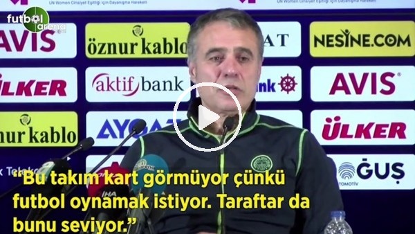 Ersun Yanal: "Bu takım kart görmüyor çünkü futbol oynamak istiyor. Taraftar da bunu seviyor"