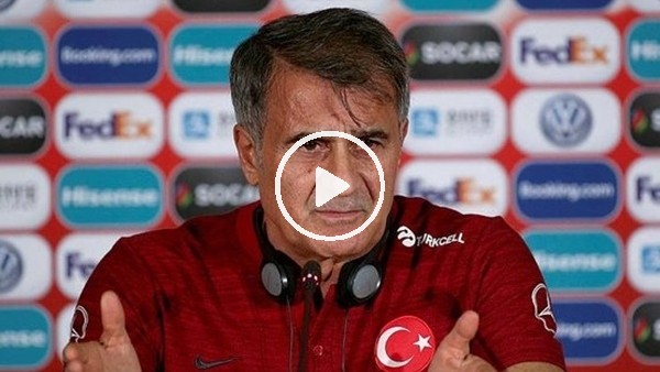 Şenol Güneş, Fransa maçı öncesi basın toplantısı düzenledi