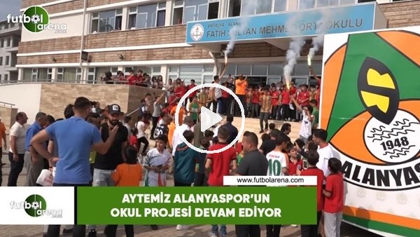 Aytemiz Alanyaspor'un okul projesi devam ediyor