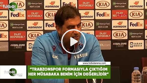 Ünal Karaman: "Trabzonspor formasıyla çıktığım her müsabaka benim içim değerlidir"
