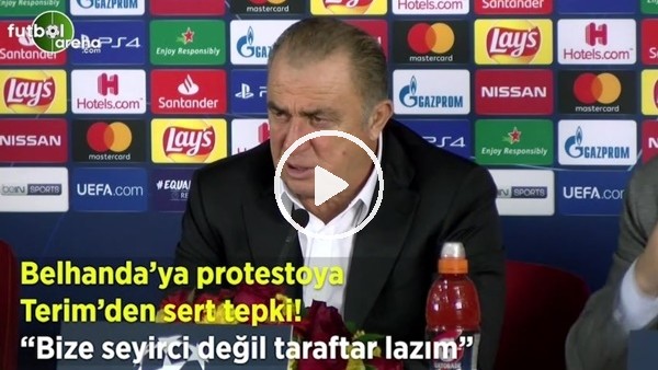 Fatih Terim'den Belhanda tepkisi! "Bize seyirci değil taraftar lazım"